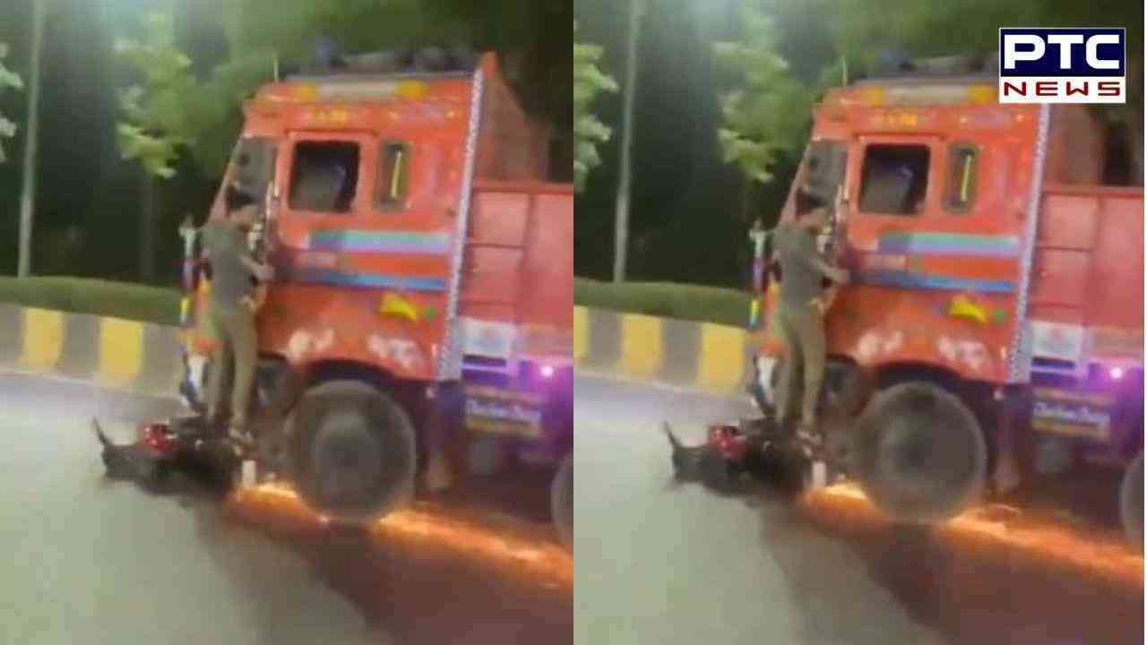 Hyderabad Hit And Run Video: ट्रक ने बाइक को कई किलोमीटर तक घसीटा, बाल-बाल बची युवक की जान, Video Viral
