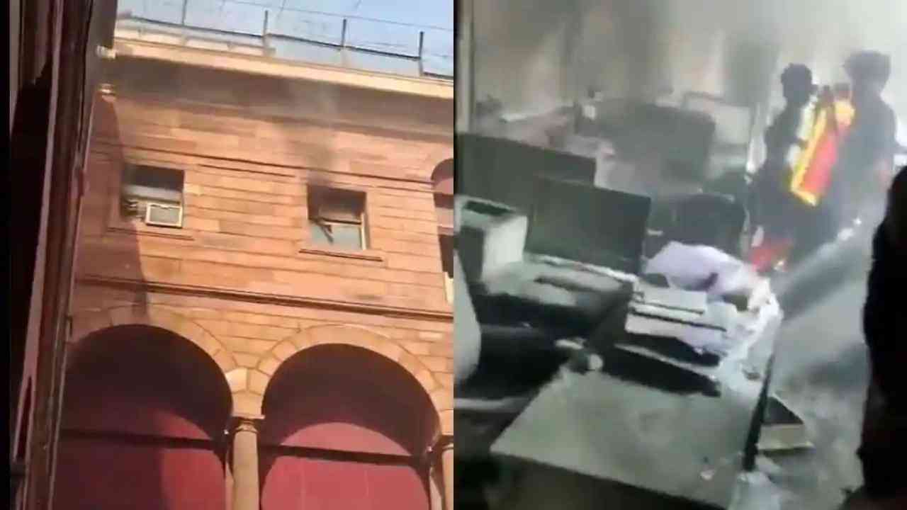 Delhi News: गृह मंत्रालय के नॉर्थ ब्लॉक की दूसरी मंजिल पर लगी आग, मचा हड़कंप