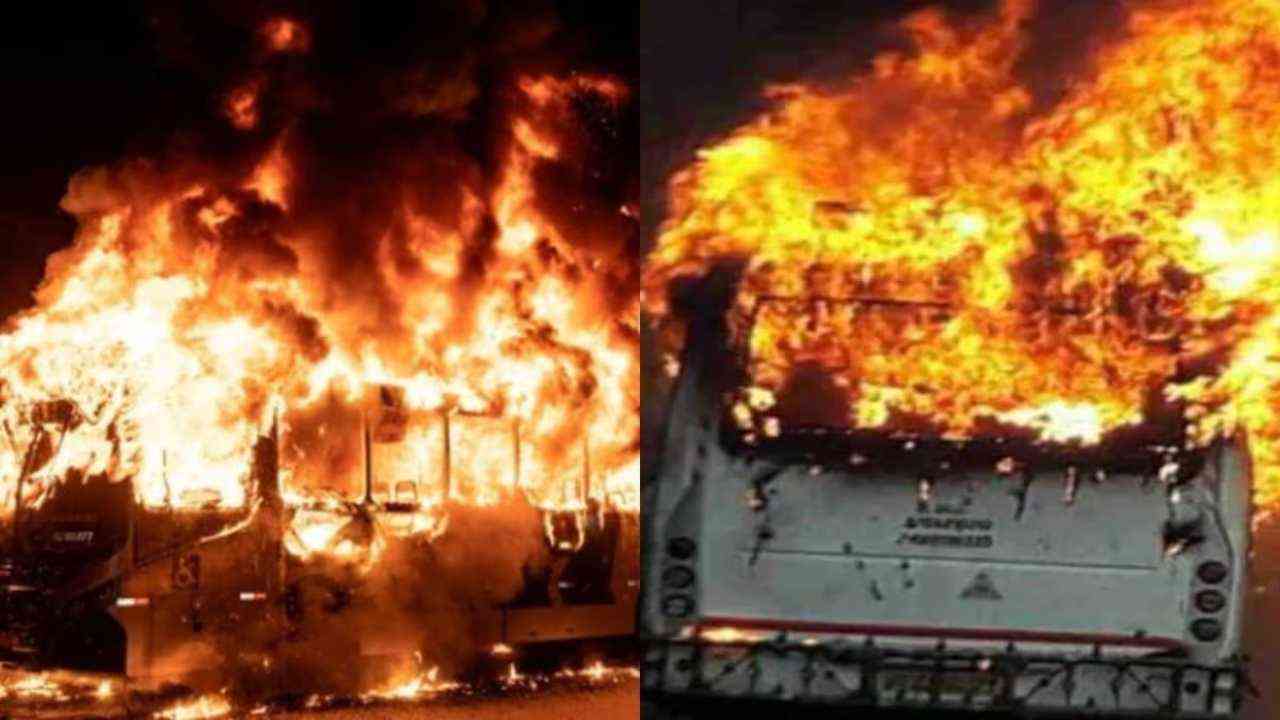 Haryana: नूंह में चलती बस में 10 श्रद्धालु जले जिंदा, 25 से ज्यादा झुलसे, वाराणसी और मथुरा-वृंदावन से लौटते समय एक्सप्रेस-वे पर हादसा