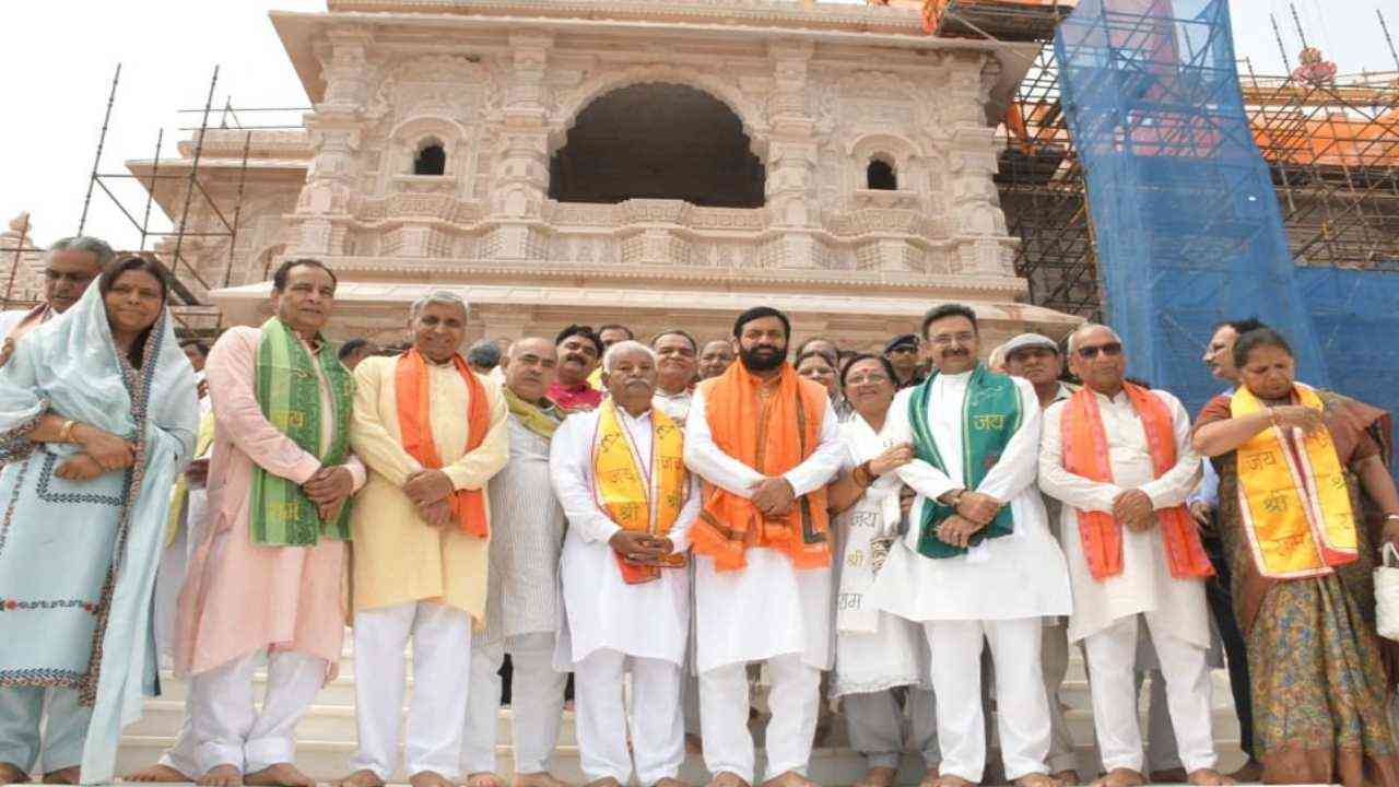 विधानसभा चुनाव से पहले भगवान राम की शरण में हरियाणा सरकार, मंत्रियों और विधायकों के साथ CM नायब ने किए श्रीराम के दर्शन