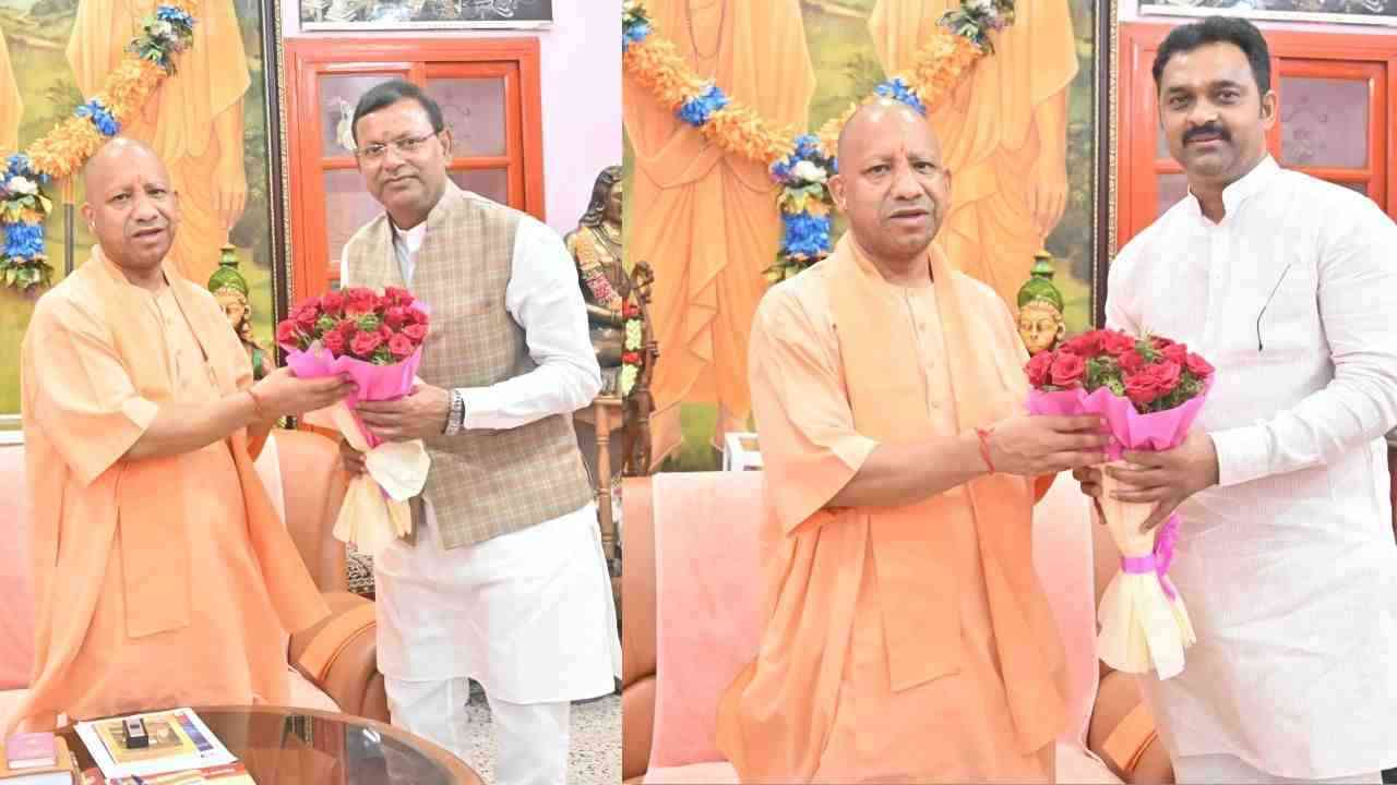 UP News: सीएम योगी से केंद्रीय राज्यमंत्री पंकज चौधरी व कमलेश पासवान ने की भेंट