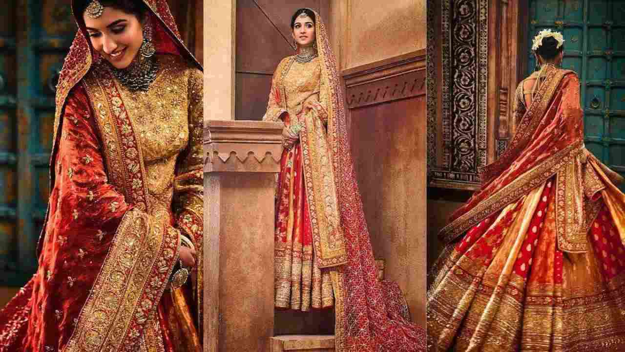 Radhika Merchant Vidai Look-असली सोने से तैयार लहंगा पहन ससुराल पहुंचीं दुल्हनिया!