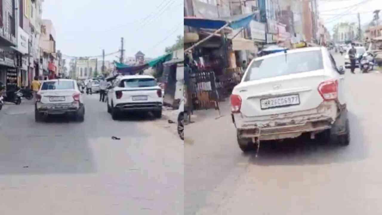 Car mishap in Patiala: पटियाला में सड़क पर अनियंत्रित होकर दौड़ी कार, VIDEO में देखें खौफनाक मंजर