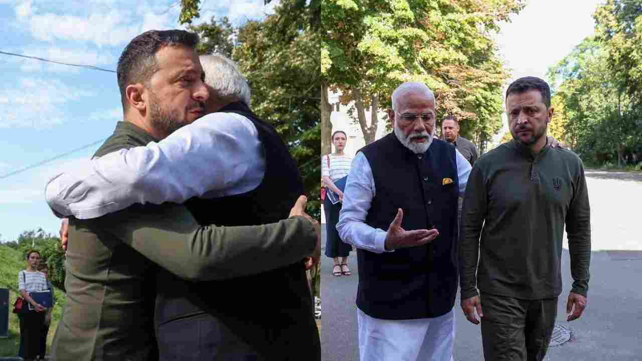 PM Modi In Ukraine: कीव में पीएम मोदी ने राष्ट्रपति वोलोडिमिर जेलेंस्की से की मुलाकात